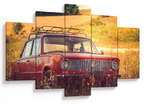 Slika automobila u polju (150x105 cm)