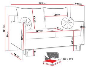 Zondo.hr Sofa Camtana (petrolej). 1121939