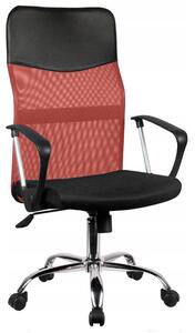 Okretna uredska stolica, Nemo, mrežasta tkanina, 61x107,5x50 cm, crvena