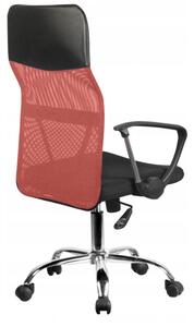 Okretna uredska stolica, Nemo, mrežasta tkanina, 61x107,5x50 cm, crvena