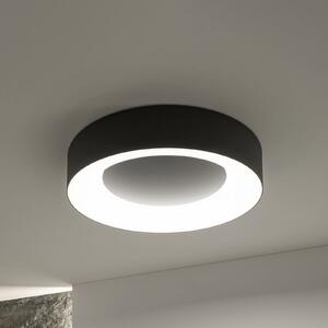 Paulmann Smart LED stropna svjetiljka Casca, crna, Ø40 cm, RGBW, IP44, prigušiva, Crno, Dnevni boravak/blagovaonica, Metal