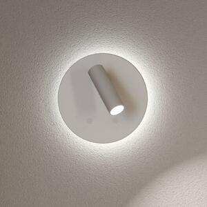 Paulmann Kiora LED punjiva zidna svjetiljka, bijela, visina 20 cm, prigušiva, prigušiva, Bijela, Dnevni boravak/blagovaonica, Metal, Zid okrugli