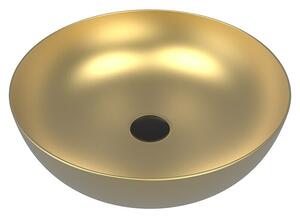 Nasadni umivaonik Concepto Bell Gold 42 (Promjer: 42 cm, Bez preljeva, Zlatna)