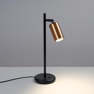 Stolna lampa WINX crna/bakrena