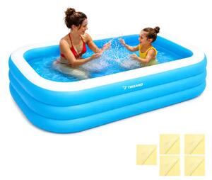 Trizand dječji napuhavajući bazen 185 x 130 x 50 cm – pravokutni obiteljski bazen, 350 L