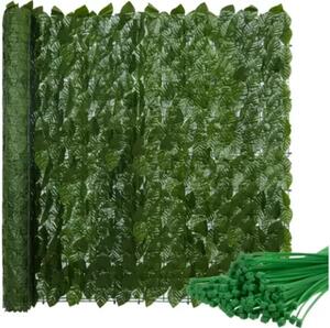 Umjetna živica od bršljana Gardlov 300 × 50 cm – 6 panela, dekorativna zelena ograda za balkon, terasu i vrt Opis proizvoda