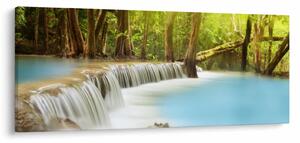 Slika vodopada Huai Mae Kamin u šumi (120x50 cm)