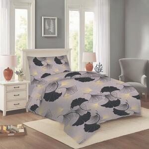 Siva pamučna posteljina za krevet za jednu osobu 140x200 cm Jess – Cotton House