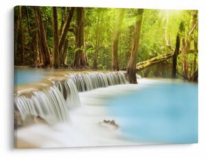 Slika vodopada Huai Mae Kamin u šumi (70x50 cm)