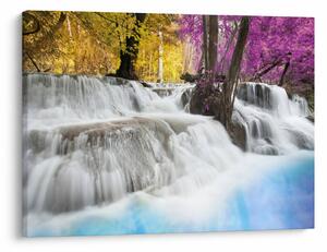 Slika vodopada Erawan u šumi (70x50 cm)