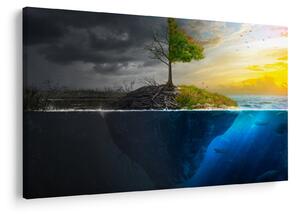 Slika koja prikazuje dvije strane (90x60 cm)