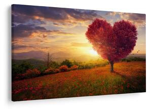 Slika stabla u obliku srca (90x60 cm)