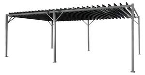 Antracitna pergola za terasu Tasos 3x6m Garden Point