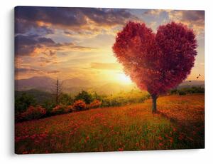 Slika stabla u obliku srca (70x50 cm)