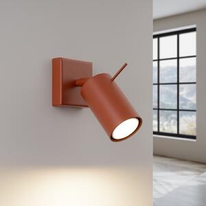 Zidna lampa RING crvena oker