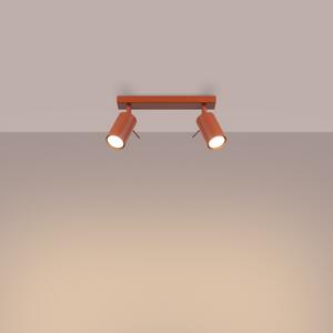 Stropna lampa RING 2 crvena oker