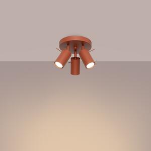 Stropna lampa RING 3P crvena oker
