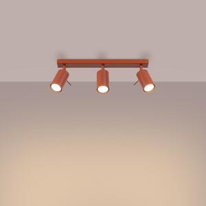 Stropna lampa RING 3L crvena oker