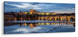 Slika Praškog dvorca i Karlova mosta (120x50 cm)