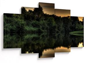 Slika jezera u šumi (150x105 cm)