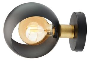 Zidna svjetiljka CYKLOP 1xE27/60W/230V crna