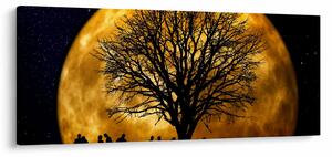 Slika mjeseca i silueta (120x50 cm)