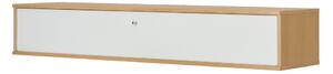 Bijela/u prirodnoj boji TV komoda u dekoru hrasta 133x22 cm Mistral – Hammel Furniture