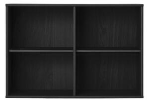Crna viseća biblioteka u dekoru jasena 89x61 cm Mistral – Hammel Furniture