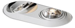 Okruglo ugradno svjetlo bijelo GU10 70 mm 2-svjetla - Hubs