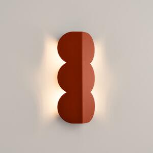 Zidna lampa BISCUIT red ochra