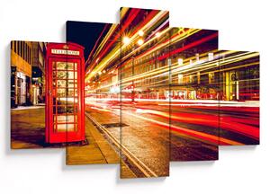 Slika crvene londonske telefonske govornice (150x105 cm)