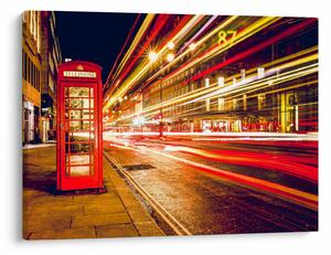 Slika crvene londonske telefonske govornice (70x50 cm)