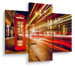 Slika crvene londonske telefonske govornice (90x60 cm)