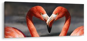 Slika dva zaljubljena flaminga (120x50 cm)