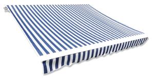 VidaXL Platno za tendu plavo-bijelo 3 x 2,5 m (okvir nije uključen )