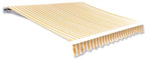 VidaXL Platno za tendu narančasto-bijelo 450 x 300 cm