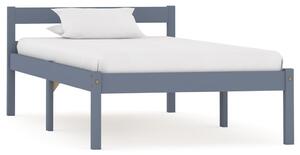 VidaXL Okvir za krevet s 2 ladice sivi 100 x 200 cm masivna borovina