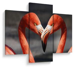 Slika dva zaljubljena flaminga (90x60 cm)
