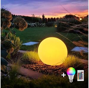 LED RGB Prigušiva vanjska lampa GLOBO 1xE27/8,5W/230V pr. 30 cm IP44 + DU