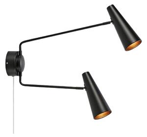 Markslöjd 108690 - Zidna lampa PEAK 2xE14/40W/230V crna