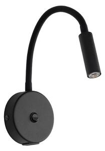 LED Zidna lampa s USB portom LAGOS 1xG9/3W/5V crna