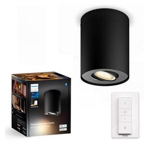 Philips - LED Prigušiva reflektorska svjetiljka Hue PILLAR 1xGU10/4,2W/230V + DU crna