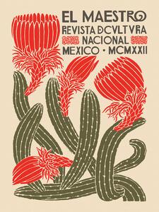 Reprodukcija El Maestro Magazine Cover No.4 (Mexican Art / Cactus), (30 x 40 cm)