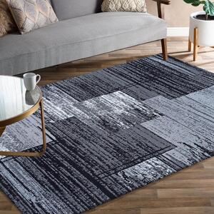 Moderan tepih za dnevni boravak u crnoj i sivoj boji Širina: 160 cm | Duljina: 220 cm