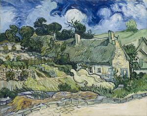 Vincent van Gogh - Reprodukcija Thatched cottages at Cordeville, Auvers-sur-Oise, (40 x 30 cm)