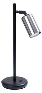 Sollux SL.1373 - Stolna lampa WINX 1xGU10/10W/230V crna/krom