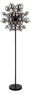 Globo 15633SS - Podna lampa UDO 6xE14/25W/230V crna/dimna
