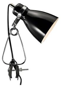 Nordlux - Stolna lampa s kvačicom CYCLONE 1xE14/15W/230V crna