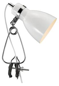 Nordlux - Stolna lampa s kvačicom CYCLONE 1xE14/15W/230V bijela