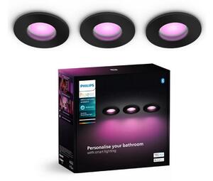 Philips-SET 3x LED RGBW Prigušiva kupaonska sv. Hue XAMENTO 1xGU10/4,2W IP44